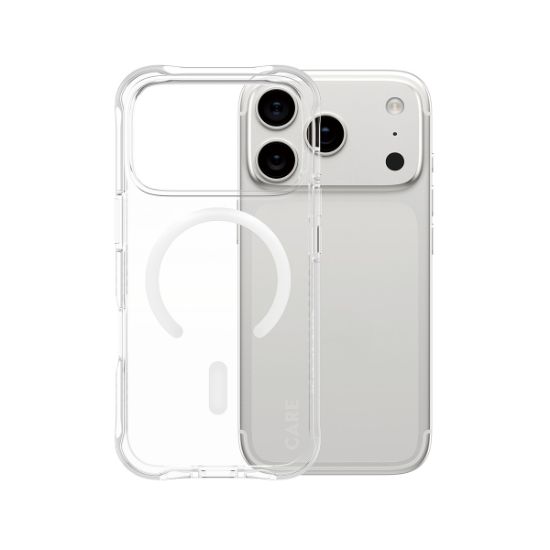 Image de PanzerGlass CARE™ by ® Samba Case Transparent w. White MagSafe iPhone 17 Pro | Bulk coque de protection pour téléphones portables Housse (BULKCR67378)
