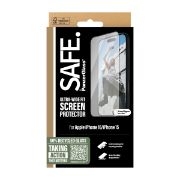 Image de PanzerGlass SAFE. by ® Screen Protection w. Black Frame iPhone 16 | 15 | Ultra-Wide Fit Protection d'écran transparent Apple 1 pièce(s) (SAFE95961)
