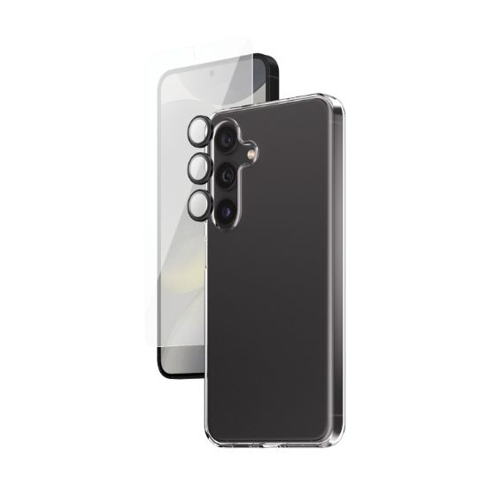 Image de PanzerGlass SAFE. by ® 3-in-1 Bundle Samsung Galaxy S24 Protection d'écran transparent 1 pièce(s) (BSAFE95672)