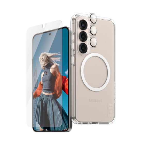 Image de PanzerGlass ® | CARE by ® Flagship 3-in-1 Bundle Samsung Galaxy S25 Protection d'écran transparent 1 pièce(s) (CRRCHNUG38388)