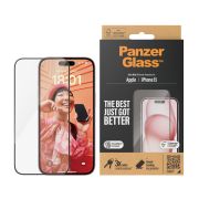 Image de PanzerGlass ® Screen Protector iPhone 15 | Ultra-Wide Fit w. EasyAligner Protection d'écran transparent Apple 1 pièce(s) (2809)