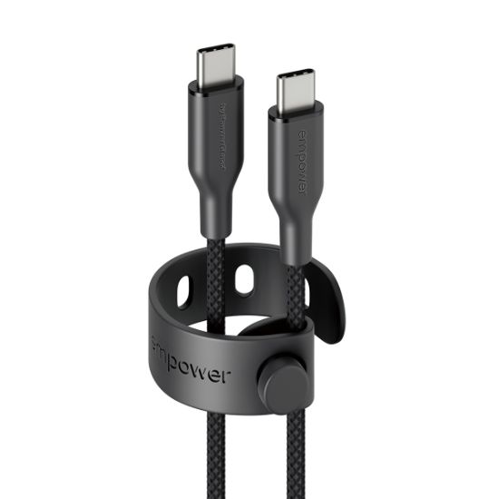 Image de PanzerGlass empower™ by ® Racing 60W USB-C to USB-C Cable | USB 2.0 | 2M | Space Black câble USB Noir (EM94057)