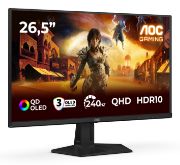 Image de AOC G4 écran plat de PC 67,3 cm (26.5") 2560 x 1440 pixels Quad HD QD-OLED Noir, Rouge (Q27G41ZDF)