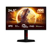Image de AOC G4 écran plat de PC 62,2 cm (24.5") 1920 x 1080 pixels Full HD LED Noir, Rouge (25G4KUR)