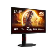 Image de AOC G4 écran plat de PC 62,2 cm (24.5") 1920 x 1080 pixels Full HD LED Noir, Rouge (25G4KUR)