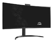 Image de LG PC tout en un/station de travail Intel® Pentium® Silver N6005 86,4 cm (34") 3440 x 1440 pixels All-in-One thin client 8 Go DDR4-SDRAM 16 Go eMMC Wi-Fi 6 (802.11ax) Noir (34CR651I-6P)