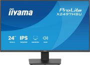 Image de iiyama ProLite écran plat de PC 60,5 cm (23.8") 1920 x 1080 pixels Full HD LED Noir (X2497HSU-B1)