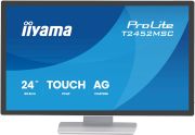 Image de iiyama ProLite écran plat de PC 60,5 cm (23.8") 1920 x 1080 pixels Full HD LED Écran tactile Blanc (T2452MSC-W1AG)