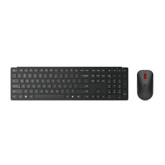 Image de Lenovo clavier Souris incluse Bureau RF sans fil + Bluetooth Belge Noir (4X31S04814)