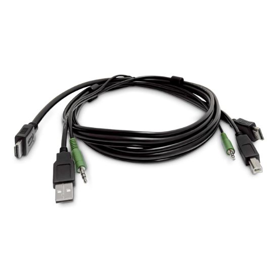 Image de StarTech.com Câble KVM HDMI de 1,8m, USB 2.0, Audio 3,5mm, Câble Combiné Universellement Compatible pour Switch KVM (SKHDMMKVM06)