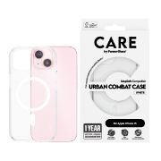 Image de PanzerGlass CARE™ by ® Urban Combat Case Transparent w. White MagSafe iPhone 15 coque de protection pour téléphones portables 15,5 cm (6.1") Housse (1417)