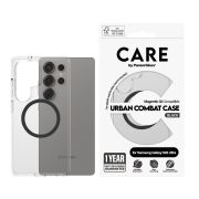 Image de PanzerGlass CARE™ by ® Urban Combat Case Transparent w. Black Qi Compatible Samsung Galaxy S25 Ultra coque de protection pour téléphones portables Housse (CRRFUBQG38488)