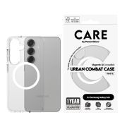 Image de PanzerGlass CARE™ by ® Urban Combat Case Transparent w. White Qi Compatible Samsung Galaxy S25 coque de protection pour téléphones portables Housse (CRRFUWQG38388)