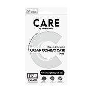 Image de PanzerGlass CARE™ by ® Urban Combat Case Transparent w. White Qi Compatible Samsung S25 Edge coque de protection pour téléphones portables Housse (CR37967)