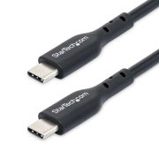 Image de StarTech.com Lot de 2 Câbles de Recharge USB-C de 1m, Câble USB C, Cordon d'Alimentation pour PC Portable USB 2.0 Type-C, Alimentation 60 W 3 A, Gaine TPE, Câble de Transfe ... (USB2CC1MNC2PK)