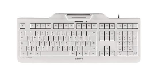 Image de CHERRY KC 1000 SC clavier Bureau USB QWERTY Anglais britannique Gris (JK-A0100GB-0)