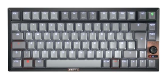 Image de CHERRY KW 300W MX clavier Maison USB + Bluetooth QWERTY Anglais britannique Noir, Cuivre, Gris (G80-3961HHAGB-2)