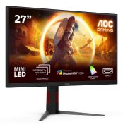 Image de AOC G4 écran plat de PC 68,6 cm (27") 3840 x 2160 pixels 4K Ultra HD LED Noir, Rouge (U27G4XM)