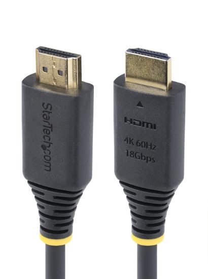 Image de StarTech.com Câble HDMI Haut Débit Certifié Premium de 2,4m, 4K 60 Hz/1440p 144 Hz, HDR10/HDCP 2.2/ARC, 18 Gbps, Câble UHD HDMI 2.0 pour Téléviseur/Moniteur/Écran, Ga ... (HDMI2-CABLE-4K60-8F)