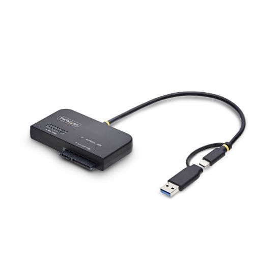 Image de StarTech.com Adaptateur USB-C/USB-A vers M.2 NVMe et SATA 2,5"/3,5", 10 Gbps, Lecteur de Disque dur SSD Externe Sans Outil, B+M/M-Key (USB31CSAT3M2E)