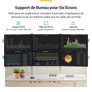 Image de StarTech.com support d'écran plat pour bureau 81,3 cm (32") Blanc (6-MONITOR-ARM-A)
