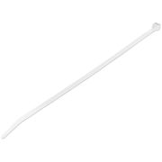 Image de StarTech.com Colliers de Serrage 25 cm Blancs - Largeur 4 mm - Diam. faisceau 68 mm - Résistance traction 22 kg - Fermeture glissière autobloquante nylon avec pointe incurvée - ... (CBMZT10N)