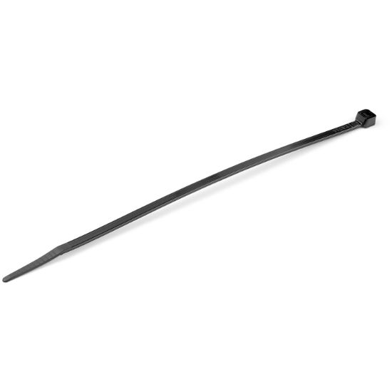 Image de StarTech.com Colliers de Serrage 20 cm Noirs - Largeur 4 mm - Diam. faisceau 55 mm - Résistance traction 22 kg - Fermeture glissière autobloquante nylon avec pointe incurvée - 94 ... (CBMZT8B)