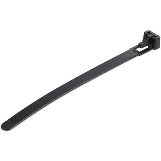 Image de StarTech.com Colliers de Serrage Réutilisables 12 cm Noirs - Largeur 7 mm - Diam. faisceau 30 mm - Résistance traction 22 kg - Colson nylon détachable - Intérieur/extérieur - ... (CBMZTRB5BK)