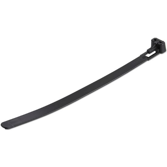 Image de StarTech.com Colliers de Serrage Réutilisables 15 cm Noirs - Largeur 7 mm - Diam. faisceau 35 mm - Résistance traction 22 kg - Colson nylon détachable - Intérieur/extérieur - ... (CBMZTRB6BK)