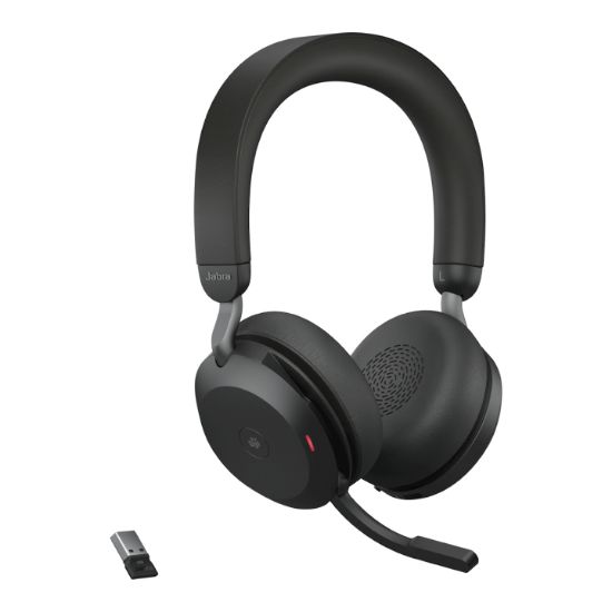 Image de Jabra Evolve2 75 Casque Sans fil Arceau Bureau/Centre d'appels Bluetooth Socle de chargement Noir (27599-999-989)