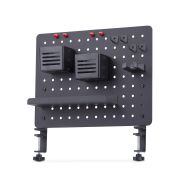 Image de StarTech.com Panneau Perforé à Pinces avec Accessoires, 42 x 32cm, Panneau Perforé en Acier, Organisateur de Rangement de Bureau, Panneau Perforé à Fixer sur un Burea ... (1612B-DESK-PEGBOARD)