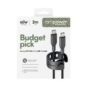 Image de PanzerGlass empower™ by ® Racing 60W USB-C to USB-C Cable | USB 2.0 | 2M | Space Black câble USB Noir (EM94057)