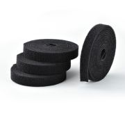 Image de StarTech.com range-câbles Universel Attache-câbles à crochets et à boucles Noir 4 pièce(s) (HKLP15054PK)