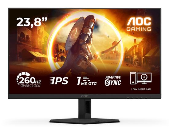 Image de AOC G4 écran plat de PC 60,5 cm (23.8") 1920 x 1080 pixels Full HD LED Noir, Rouge (24G4ZRE)
