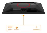 Image de AOC G4 écran plat de PC 60,5 cm (23.8") 1920 x 1080 pixels Full HD LED Noir, Rouge (24G4ZRE)