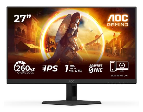 Image de AOC G4 écran plat de PC 68,6 cm (27") 1920 x 1080 pixels Full HD LED Noir, Rouge (27G4ZRE)