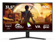 Image de AOC G4 écran plat de PC 80 cm (31.5") 1920 x 1080 pixels Full HD LED Noir, Rouge (C32G42ZE)