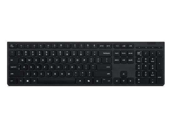 Image de Lenovo clavier maison/bureau RF sans fil + Bluetooth Belge, Français Noir (4Y41R64506)