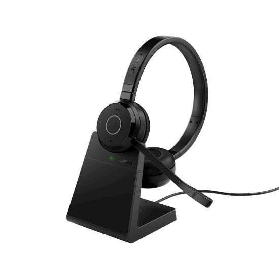 Image de Jabra Evolve 65 TE Casque Avec fil &sans fil Arceau Bureau/Centre d'appels USB Type-A Bluetooth Socle de chargement Noir (6699-833-399)
