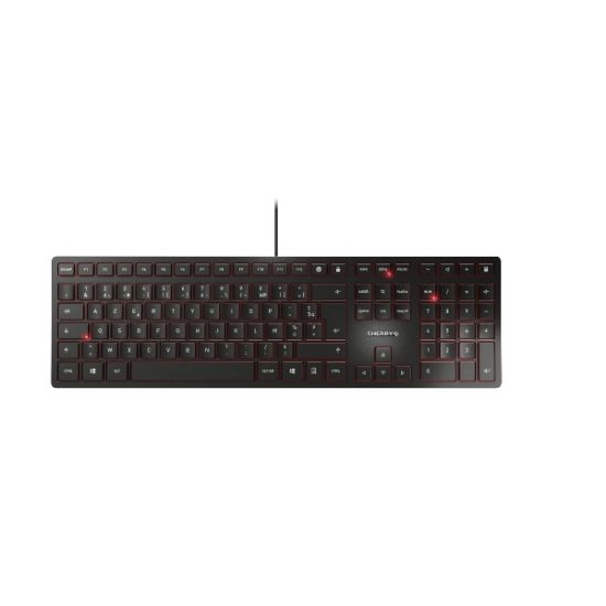 Image de CHERRY KC 6000 Slim clavier Universel USB AZERTY Belge Noir (JK-1600BE-2)