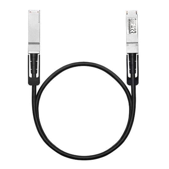 Image de TP-Link Omada câble InfiniBand et à fibres optiques QSFP28 Twinax Noir (SM9220-1M)