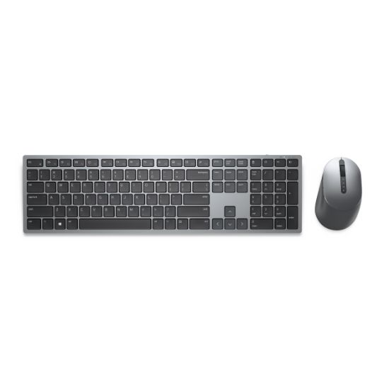 Image de DELL KM7321W clavier Souris incluse Bureau RF sans fil + Bluetooth AZERTY Belge Gris, Titane (KM7321WGY-BEL)