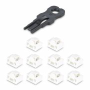 Image de StarTech.com Verrous de Port RJ45, Lot de 10 Clés de Sécurité, Couvercle Anti-Poussière Verrouillable pour Port RJ45, Bloqueur de Port Ethernet/LAN Réutilisable, Bloqueur ... (RJ45LOCKANDKEY)