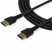 Image de StarTech.com Câble HDMI 2.0 de 1,5m avec Ethernet Certifié Premium, Haute Débit UHD 4K 60Hz HDR Durable, Cordon HDMI Mâle vers Mâle M/M Robuste avec Fibre d'Aramide, TPE, Mon ... (RHDMM150CMP)