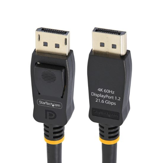 Image de StarTech.com Câble DisplayPort Certifié VESA de 2m - Lot de 10 - Cordon DisplayPort 1.2 avec Loquets, 4K 60Hz UHD, Câble DP à DP pour Moniteur, Connecteurs DP à Loquets (DISPL2M10PK)