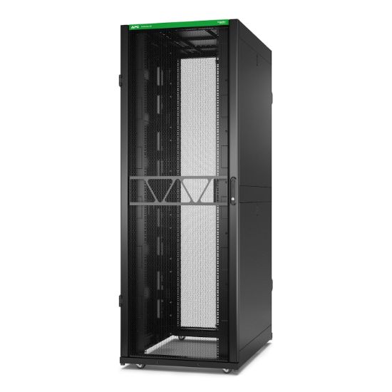 Image de APC Rack Netshelter SX Server, 2e génération, 45U, 2 124H x 750L x 1 200D mm, avec panneaux latéraux, noir (AR3355B2)