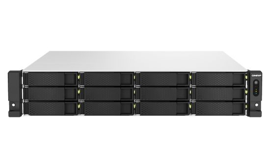Image de QNAP TS-h1887XU-RP NAS Rack (2 U) Intel Xeon E E-2334 16 Go DDR4 0 To QuTS hero Noir, Blanc (TS-H1887XU-RP-E2334-16G)
