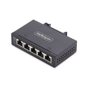 Image de StarTech.com Switch Réseau Industriel 5 Ports Non Géré, 100/1000 Ethernet, Rail DIN/Montage Mural, Commutateur Gigabit IP30 Robuste, -40°C - 75°C, 9~60V DC, Conforme ... (I51G-ETHERNET-SWITCH)