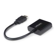 Image de StarTech.com Adaptateur HDMI vers VGA, Convertisseur Vidéo Actif pour Ordinateur Portable/Bureau, 1920x1080 (1080p), Source HDMI vers Moniteur/Affichage/Projecteur VGA (HD2VGAE3)