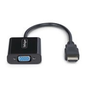 Image de StarTech.com Adaptateur HDMI vers VGA, Convertisseur Vidéo Actif pour Ordinateur Portable/Bureau, 1920x1080 (1080p), Source HDMI vers Moniteur/Affichage/Projecteur VGA (HD2VGAE3)